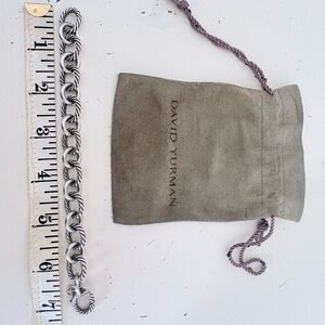 David Yurman Silver Twisted Cable Link Bracelet